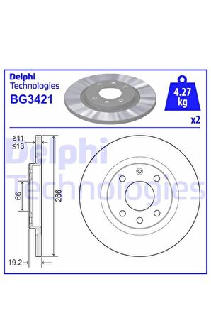 Ön Disk C2 C3 Berlingo  (BG3421-4246.R2)