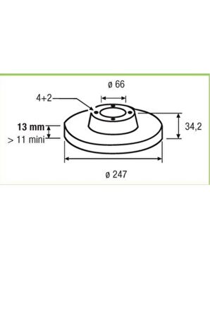 Ön Disk Xsara 206 (186598-DF2815-4249A5)