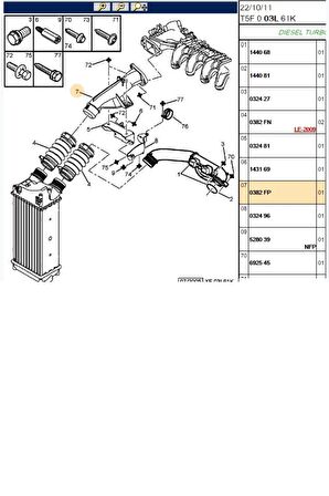 Turbo Hava Dozörü 307 308 C3 C4 (0382.FP)