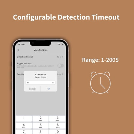 Hareket sensörü P1, -HUB gerekli, 5 yıl pil ömrü, ayarlanabilir algılama süresi sınırı, uyarı sistemi ve otomasyonlar için, HomeKit, Alexa, IFTTT ile uyumlu