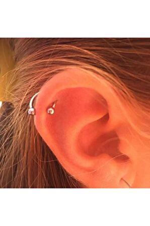 316l Cerrahi Çelik Helix, Septum, Kıkırdak, Smiley, Tragus Piercing (3 Adet)