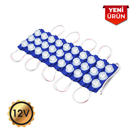 12V Camlı Parmak Led Lamba Su Geçirmez- 10'LU SET