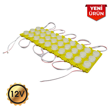 12V Camlı Parmak Led Lamba Su Geçirmez- 10'LU SET