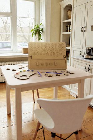 Ahşap Boyanabilir Sayılar ve Matematik - Kendin Yap (DIY) Etkinlik Seti
