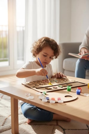 Ahşap Boyanabilir Sayılar ve Matematik - Kendin Yap (DIY) Etkinlik Seti