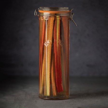 Kilitli faset kavanoz, 2 l, retro görünüm, içerik aromasını korur ve uzun süre taze kalır, ev yapımı için kapaklı cam kap, yemek hazırlama kavanozu olarak da ideal