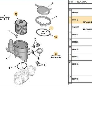 Delphi Mazot Filtresi Peugeot 206 1.9D 306 1.9D Partner 1.9D Citroen Berlingo 1.9D Xsara 1.9D Del Hdf514İ (HDF514-C446-C8827-1906.A9)