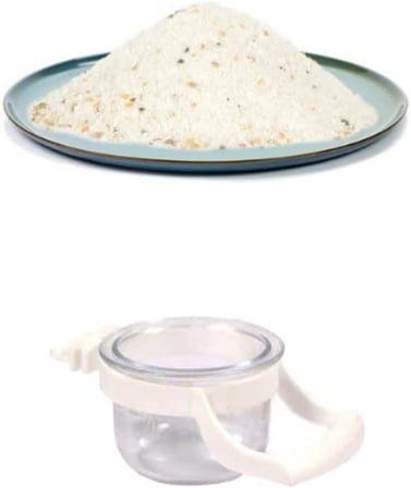 Kuş Kumu Giritli &amp; Anasonlu (Muhabbet, Kanarya, Paraket Kuşlar Için Kuş Kumu) + Kelepçeli Mamalık (250 Gr)