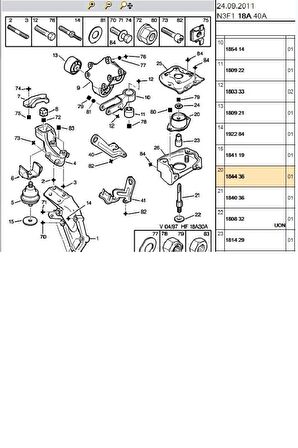 Motor Takozu 306 307 308 (Y5180-MH13138-R59611-1844.36)