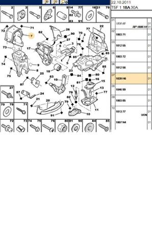 Motor Takozu 307 308 3008 C4 (MH13131-1839.H6)