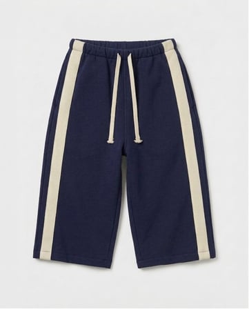 Çocuk Yan Şeritli Bol Paça Pantolon | 3–9 Yaş | 2 Renk | RG1787