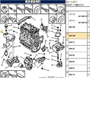 Motor Takozu Partner Berlingo (1807.W8)