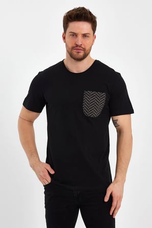  2601 Cep Detaylı Relax T-shirt