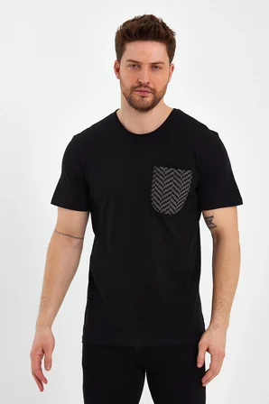  2601 Cep Detaylı Relax T-shirt