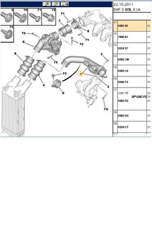 Turbo Susturucu Partner Tepee Berlingo (0383.55)