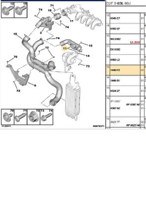 Turbo Susturucu 407 C5 (1440.P2-Y32175)