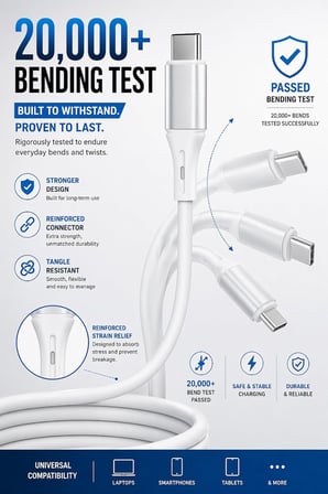 USB A-Lightning Şarj Kablosu, 1Metre, 3.1A Hızlı Şarj, Beyaz/Gümüş Metal, Wahoo (1Ad x 1Metre Beyaz)