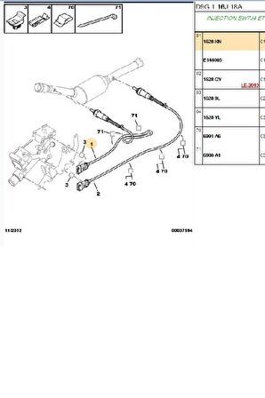 Oksijen Sensörü 106 206 C2 C3 Saxo (0258986507-1628.NY)