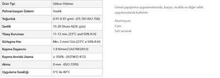 Silikon Genel Amaçlı Şeffaf 280 gr