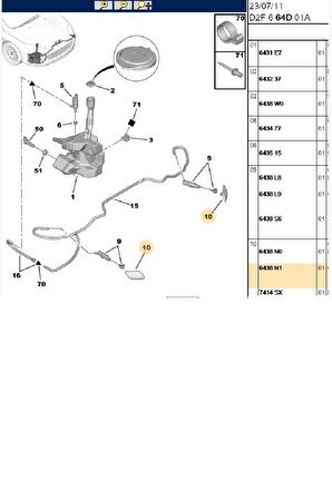 Far Fıskiye Başlığı Sol C4 (6438.N1)