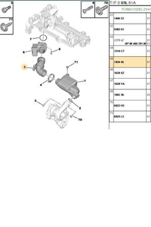 Turbo Hortumu C1 (R15397-İBR17285-1434.45)