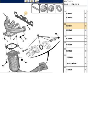 Eksoz Manifold Conta  TU3JP (0349.K1-41209021)