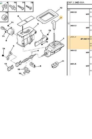 Vites Topuzu 206 PARTNER 306 406 (2403.Y3-2403.J4)