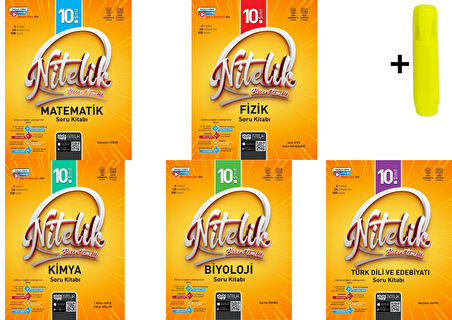 Nitelik 10. Sınıf Matematik Fizik Kimya Biyoloji Edebiyat Soru Kitabı Yeni