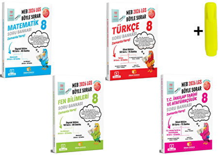 Sinan Kuzucu 8. Sınıf Matematik Fen Türkçe İnkılap Soru Bankası 2026