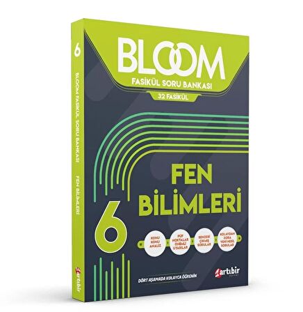 Artıbir Yayınları 6 Sınıf Tüm Dersler Bloom 32 Fasikül Soru Bankası MFTS (Kolaydan Zora Yeni Nesil Sorular)