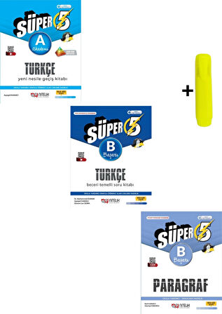 Nitelik Yayınları 5. Sınıf Türkçe (A) (B) Paragraf Beceri Temelli Soru Kitabı Seti Yeni