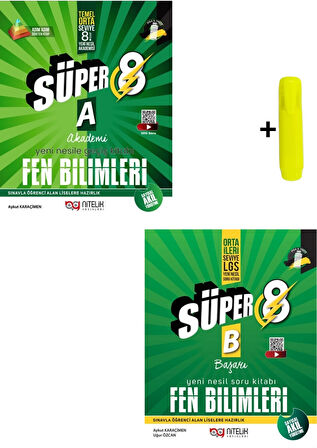 Nitelik Yayınları 8. Sınıf Fen Bilimleri (A) (B) Beceri Temelli Soru Kitabı Seti Yeni