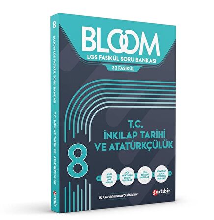 Artıbir Yayıncılık 8.Sınıf LGS Bloom Tüm Dersler 32 Fasikül Soru Bankası 4 Kitap