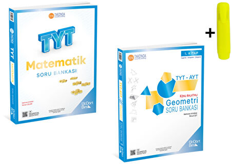 ÜçDörtBeş Yayınları TYT Matematik Geometri Soru Bankası Seti Yeni