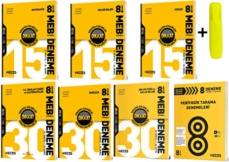 Hız Yayınları Hız 8. Sınıf Tüm Dersler Deneme Seti 7 Kitap Yeni