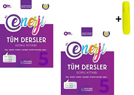 Palme 5. Sınıf Tüm Dersler Enerji Konu Ve Soru Kitabı Seti Yeni