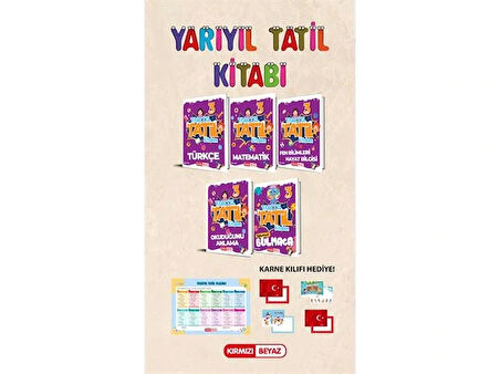 Kırmızı Beyaz 3. Sınıf Yarıyıl Tatil Kitabım Seti Yeni