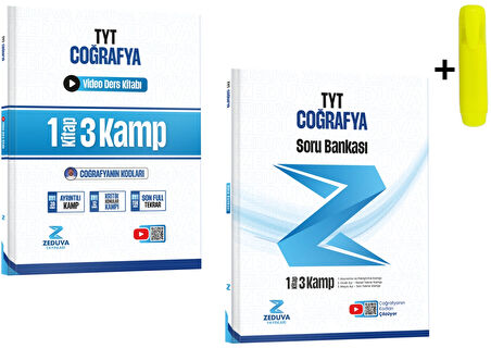 Zeduva Coğrafyanın Kodları TYT Coğrafya 1 Kitap 3 Kamp Video Ders Kitabı Ve Soru Bankası