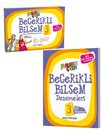 Fenomen Çocuk 3. Sınıf Becerikli Bilsem Hazırlık Ve Deneme Kitabı Güncel Baskı