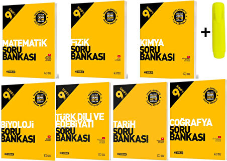 Hız Yayınları 9. Sınıf Tüm Dersler Soru Bankası Yeni 7 Kitap
