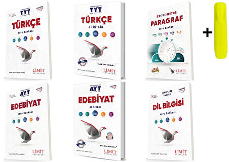 Limit Yayınları Tyt Türkçe Ayt Edebiyat Konu Soru Seti 6 Kitap