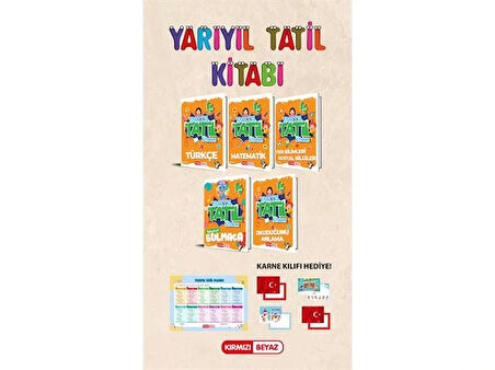 Kırmızı Beyaz 4. Sınıf Yarıyıl Tatil Kitabım Seti Yeni