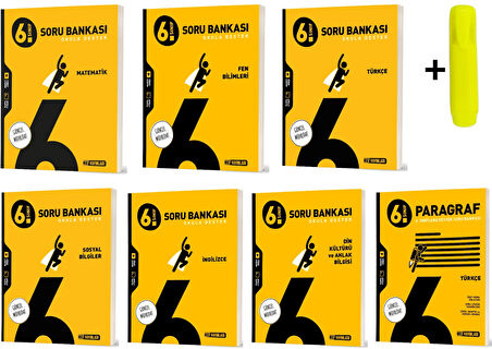 Hız Yayınları 6.sınıf Tüm Dersler Soru Bankası Seti Yeni 7 Kitap