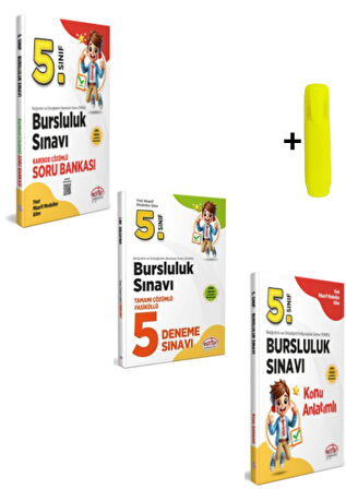 Editör 5.sınıf Bursluluk Sınavı Konu Soru Deneme Seti Karekod Çözümlü Yeni
