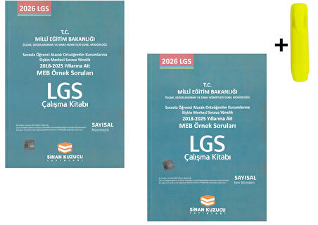 Sinan Kuzucu Meb Örnek Soruları Sayısal Matematik Fen Çalışma Kitabı Yeni