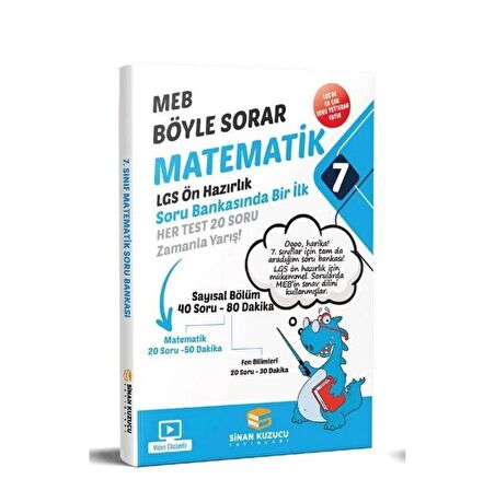 Sinan Kuzucu 7. Sınıf Matematik Soru Bankası ve Değerlendirme Sınav Seti