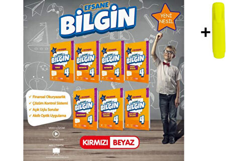 Kırmızı Beyaz Yayınları 4. Sınıf Efsane Bilgin Set Yeni