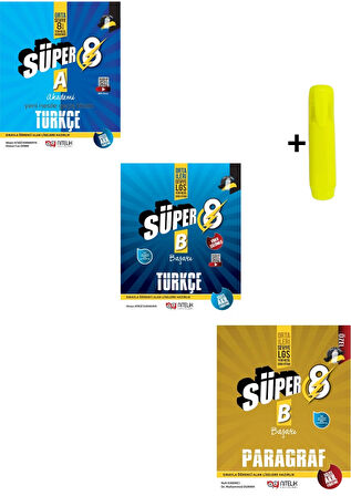 Nitelik Yayınları 8. Sınıf Türkçe (A) (B) Paragraf Beceri Temelli Soru Kitabı Seti Yeni