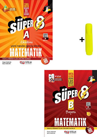 Nitelik Yayınları 8. Sınıf Matematik (A) (B) Beceri Temelli Soru Kitabı Seti Yeni