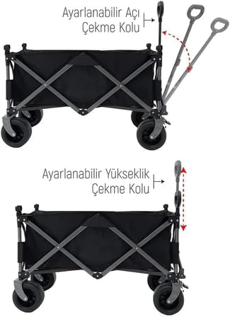 Katlanabilir Kamp Masalı Taşıma Arabası &amp; Vagon Araba